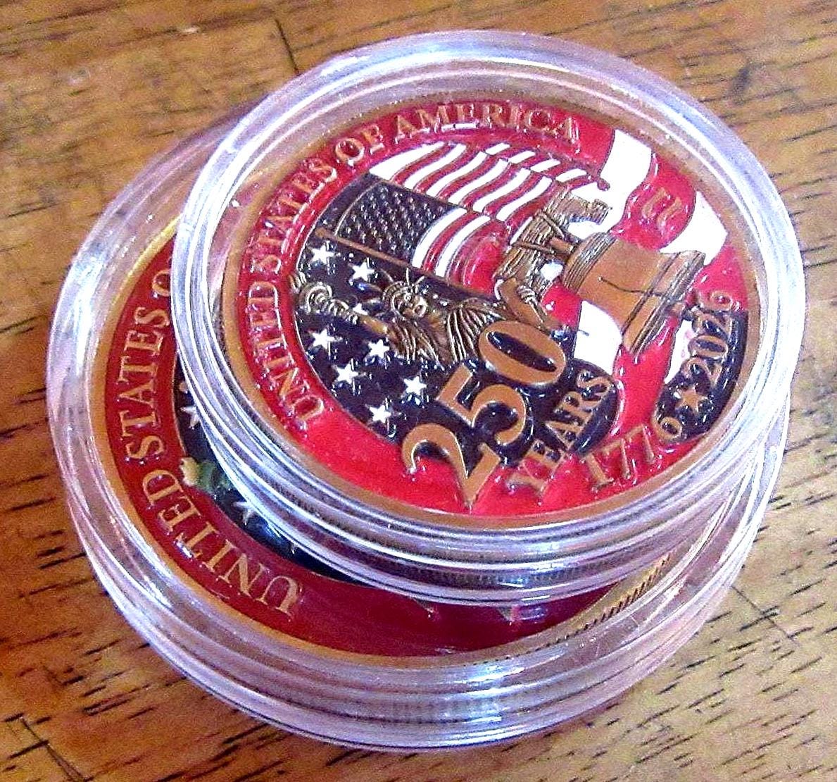 Moneta Commemorativa USA 250° Anniversario 1776-2026 - Versione 1, FDC