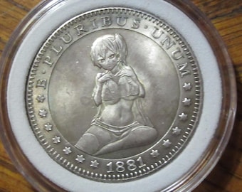 セクシーガール - 1881年米国モルガンドルスタイルコイン - ホーボー