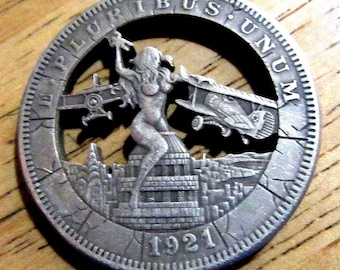 King Kong Hobo Nickel Coin: 1921 Morgan Dollar Style, Collectible
