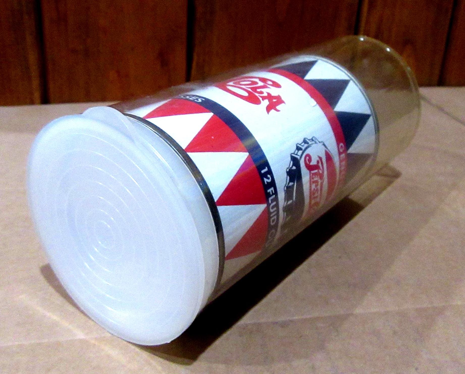 1950年代のペプシコーラ缶レプリカ、コーントップソーダ、紙ラベル