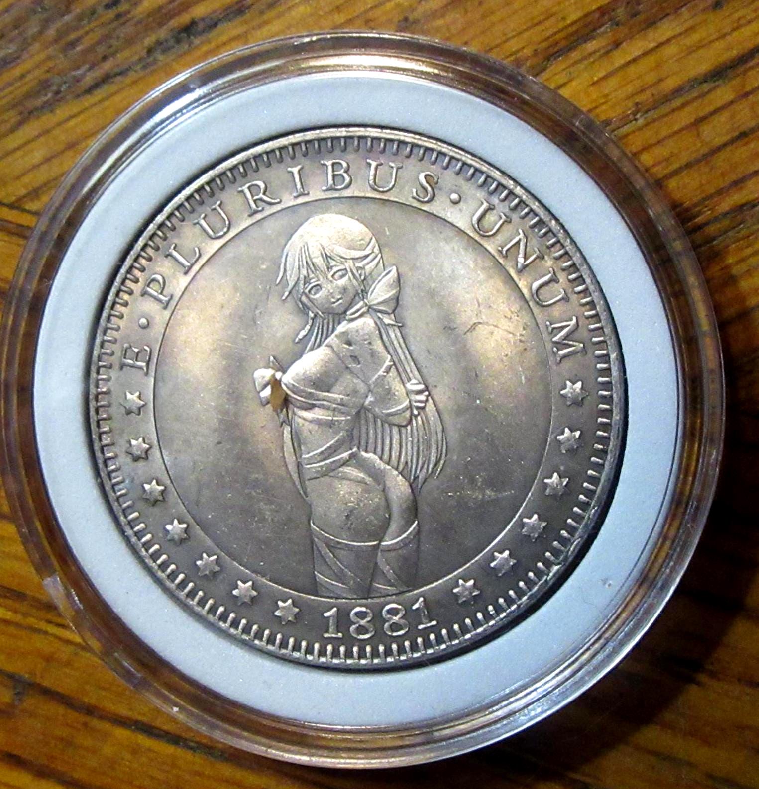1881 Morgan Dollar Hobo Nickel Coin – Sexy Girl Collectible - Etsy