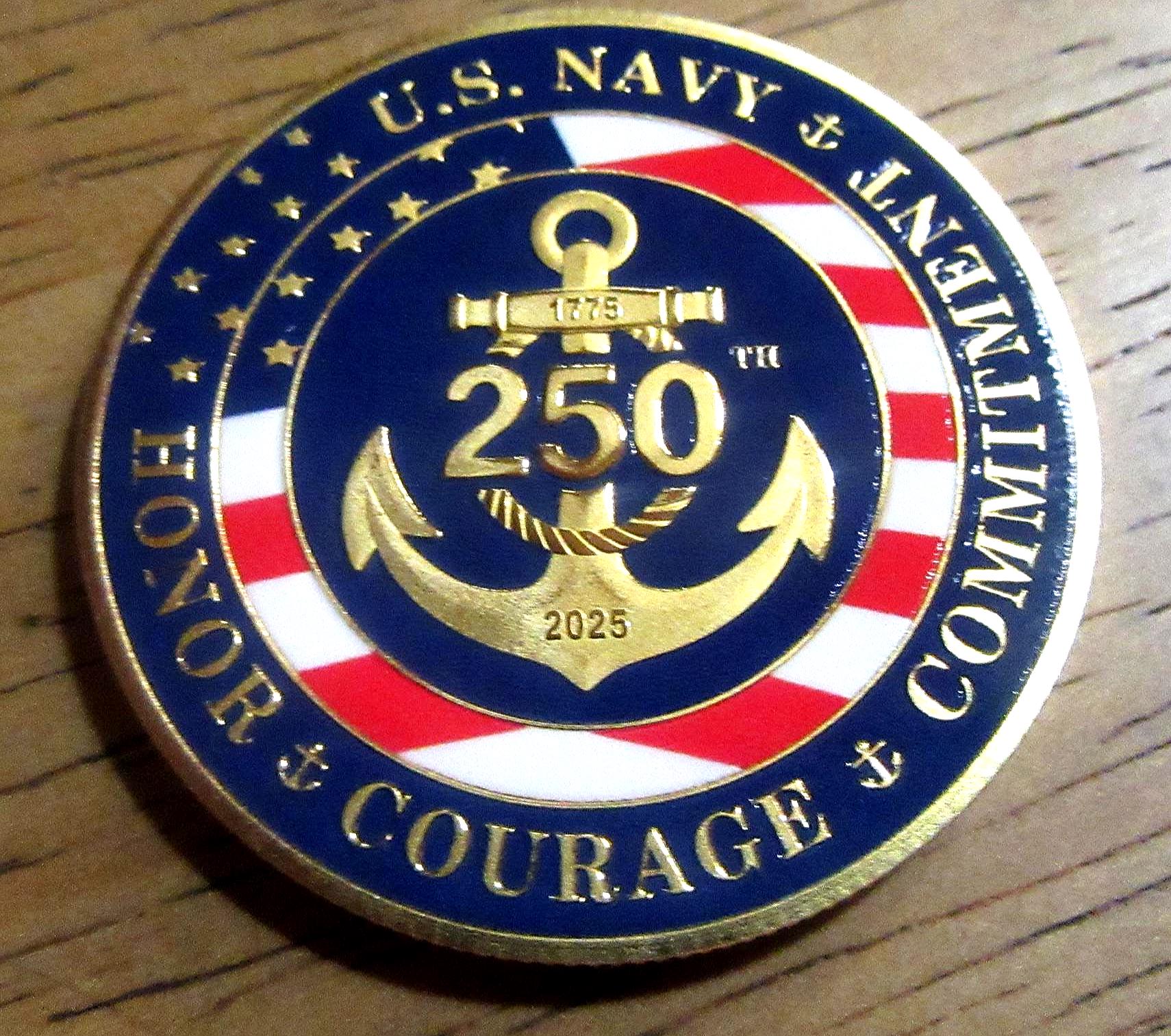 America 250th Anniversary Commemorative Coin, Double-Sided