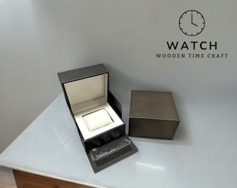Boîte à montres en bois fabriquée à la main - Coffret cadeau de luxe - Rangement élégant pour l'horlogerie - Organisateur de montres artisanales