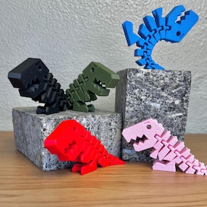 Flexi Rex Fidget Toy | 3d Printed Articulated Dinosaur