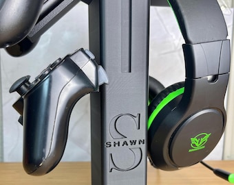 Spersonalizowany stojak na kontroler i słuchawki: Wieża do organizera do gier