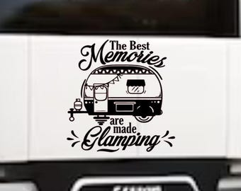 Glamping Memories Decal: RV Camper Sticker