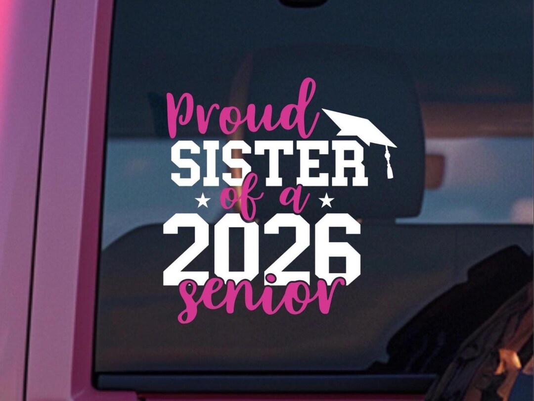 Proud Auntie of 2026 Senior Car Decal - Bumper/window Sticker - Etsy