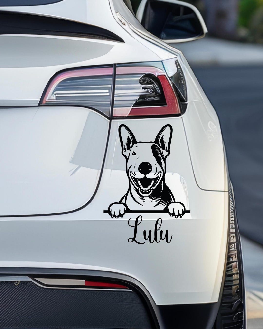 Loading Sticker Gift Bull Terrier Car Decal: Dog Lover Breed Bumper Sticker Gift - Etsy