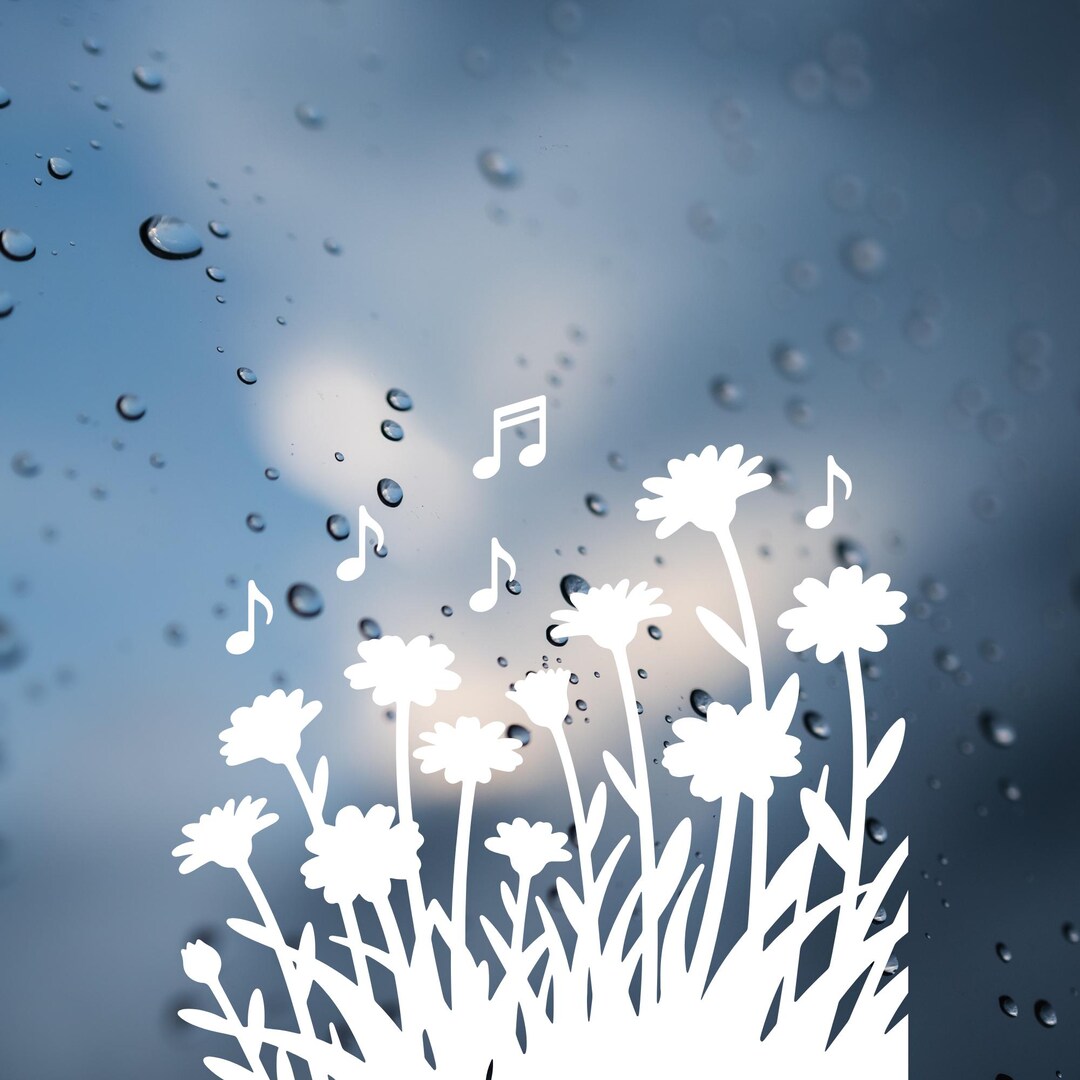 Floral Musical Car Decal: Music Lover Bumper Sticker Gift - Etsy