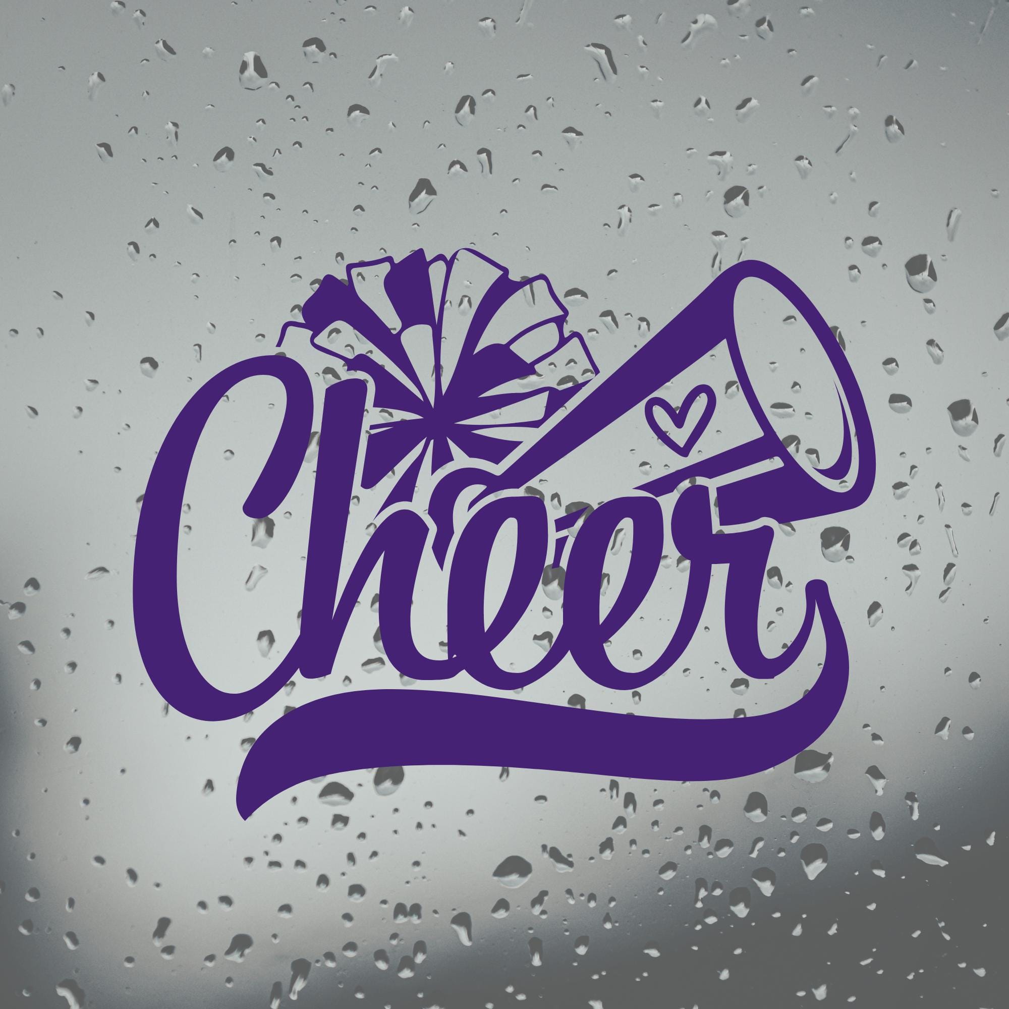 Cheer Vinyl Auto Car Window Decal Bumper Sticker-gift for Cheerleaders ...