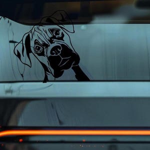 Boxer Dog Car Decal: Bumper Sticker for Dog Lovers