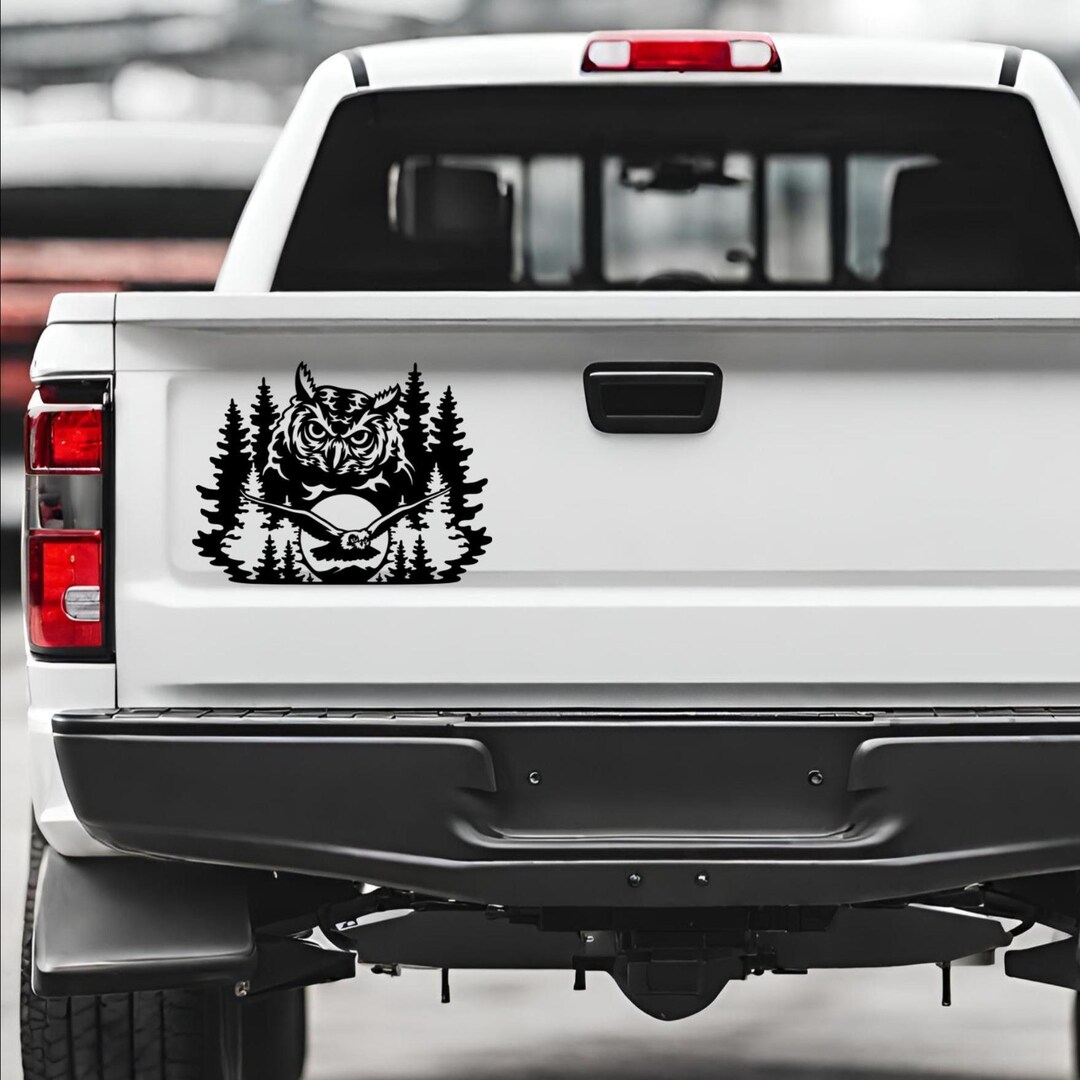 Owl and Hawk Car Decal: Nature Animal Lover Bumper Sticker - Etsy