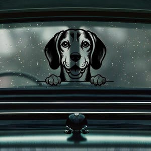 Beagle Car Decal: Dog Breed Bumper Sticker