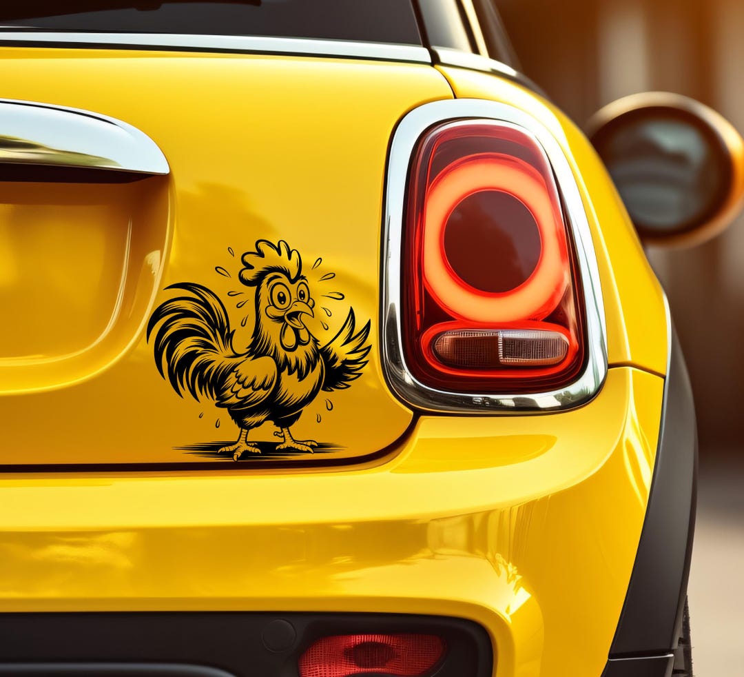 Loading Sticker Gift Funny Chicken Farm Animal Car Auto Window Decal Bumper Sticker Gift - Etsy