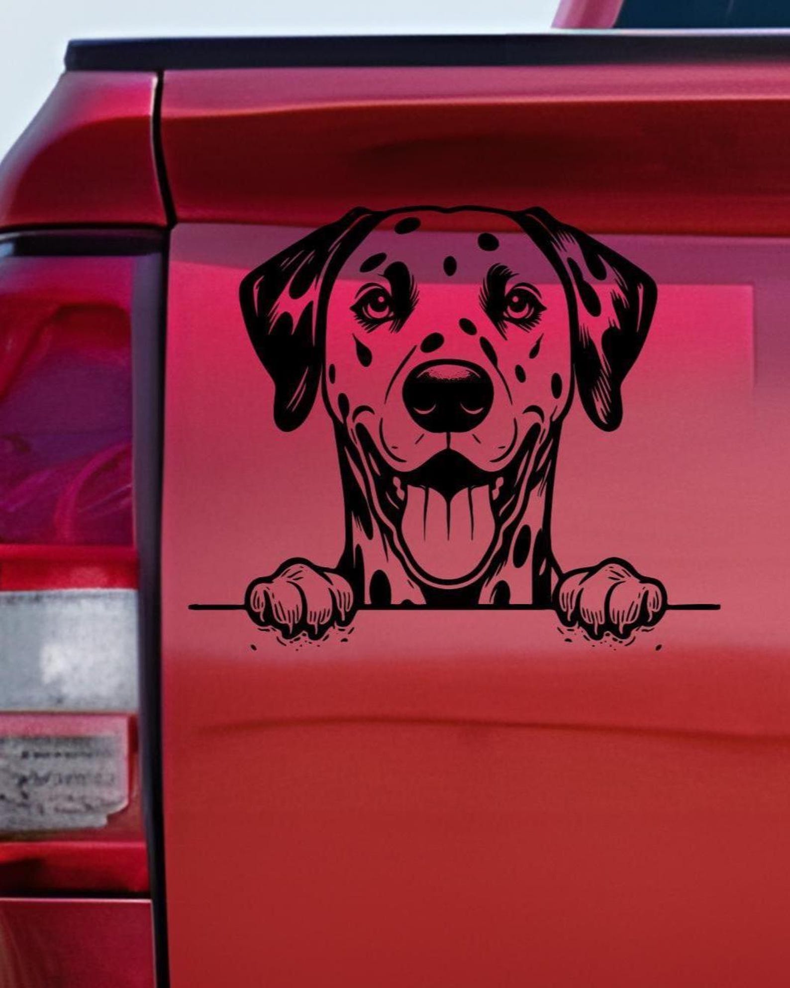 Loading Sticker Gift Dalmatian Car Decal: Dog Breed Bumper Sticker Gift for Pet Owner ...