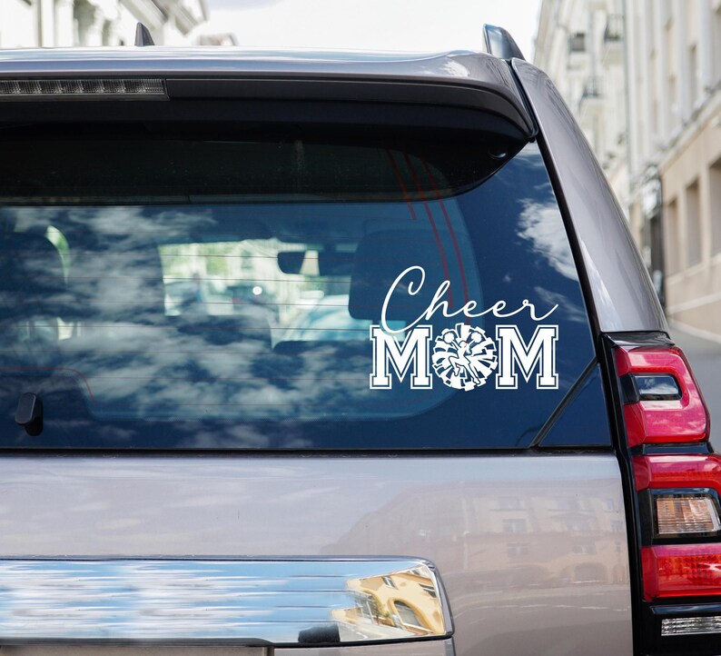Cheer Sports Mom Car Decal Bumper Sticker - Etsy