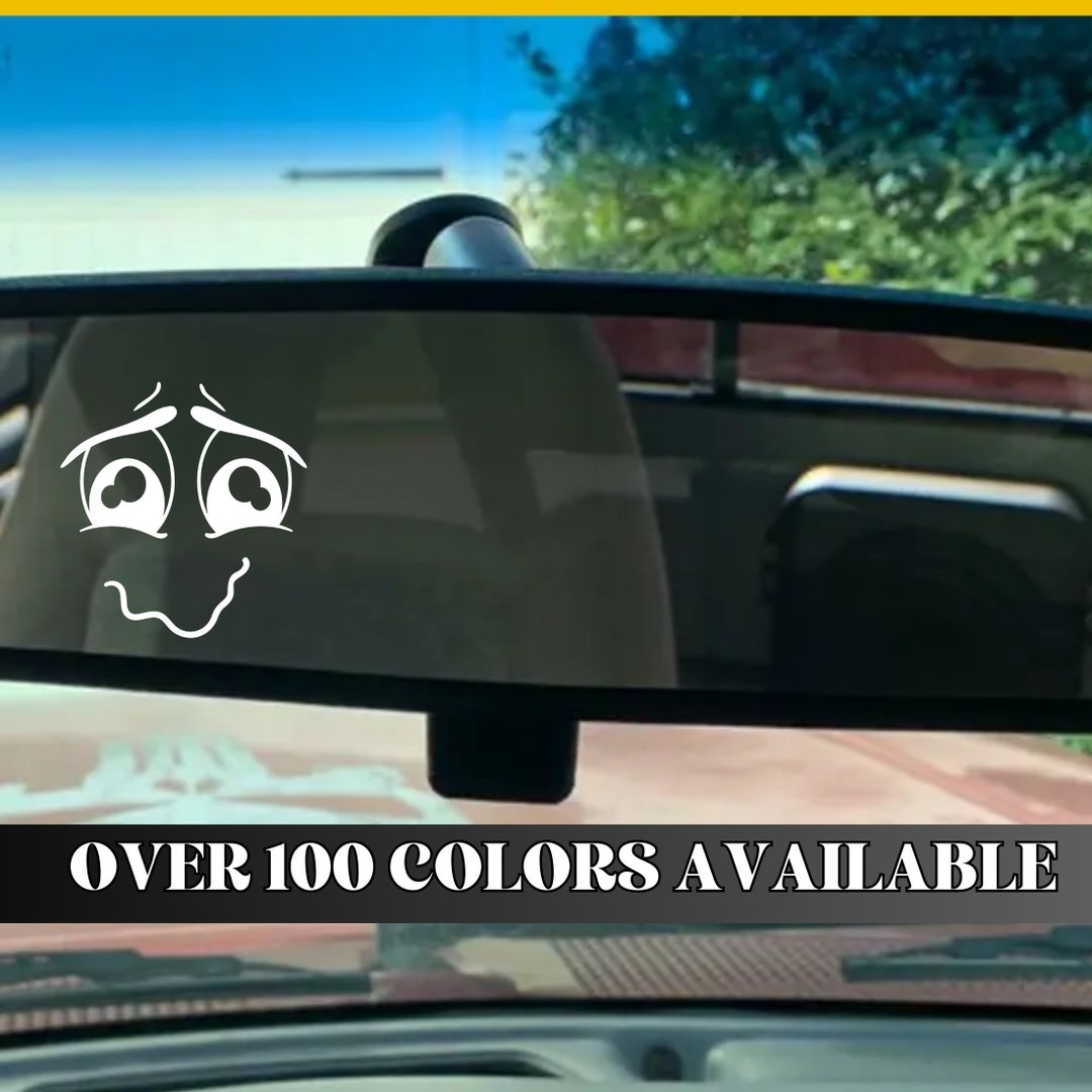 Funny Face Gas Tank Vinyl Car Decal/smile Face and Frown Face Car