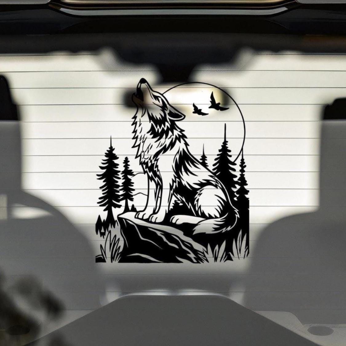 Adesivo Per Auto | Lupo 15 X 9 Cm - Foto 9
