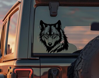 Adesivo per auto | Lupo 15 x 9 cm