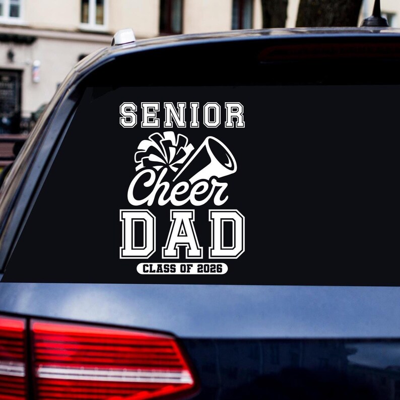 Senior Cheer Mom/dad 2026 Car Decal - Bumper/window Sticker - Etsy