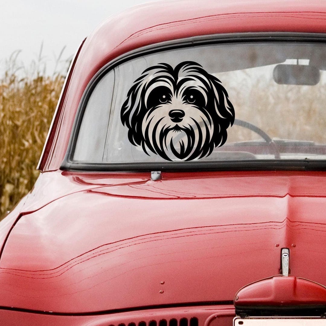 Havapoo Sticker Havanese Dog Breed Car Decal - Bumper Sticker - Dog Lover Gift-gift for ...
