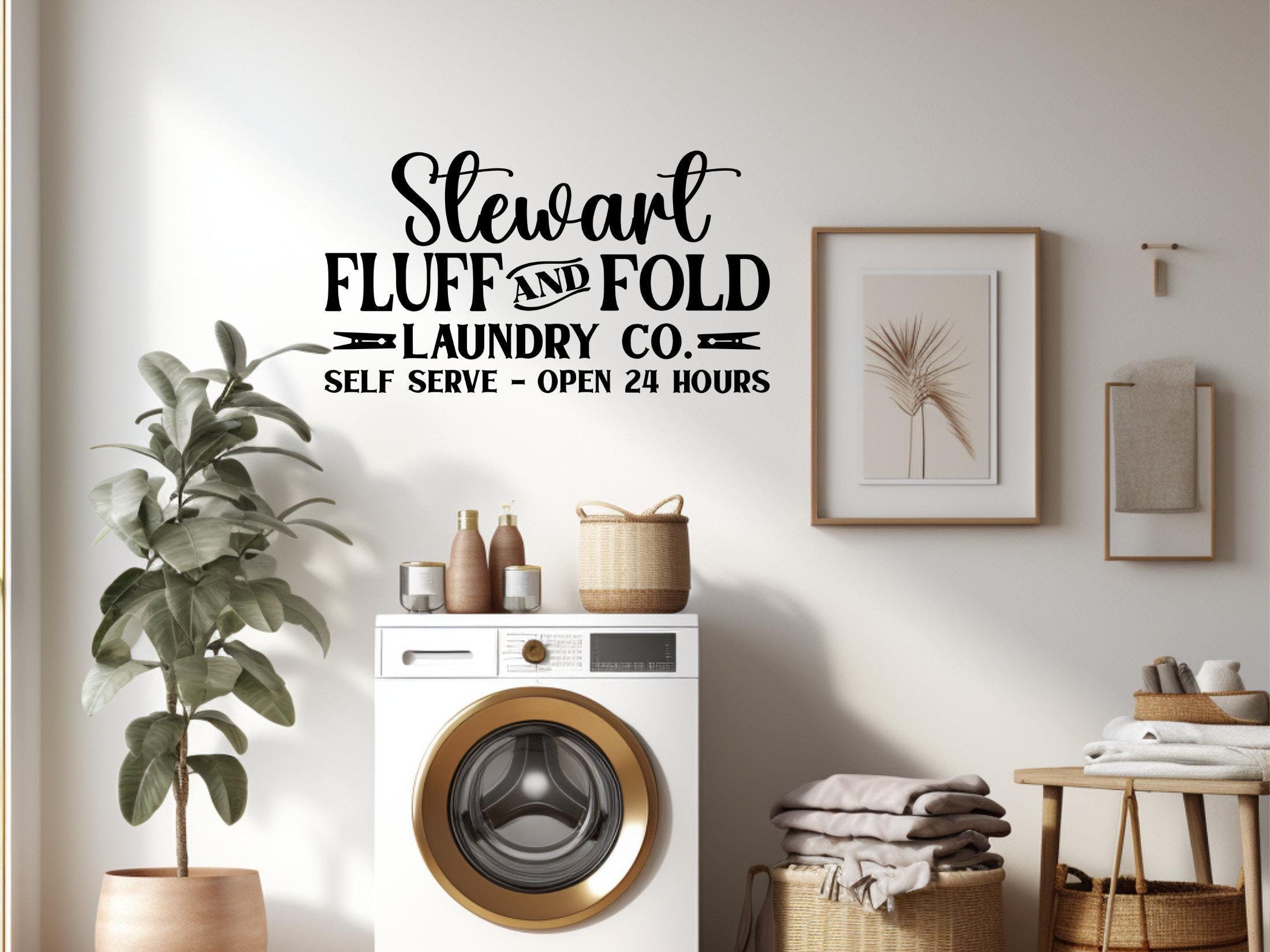 Personalized Laundry Room Vinyl Wall Decal/removable Vinyl Wall Decal ...