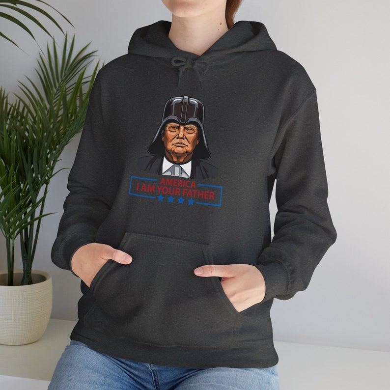 Donald Trump Hoodies, President Trump Sweatshirt, Color Comfort Hoodie Sweatshirt, Darth Vader Hoodie, America, I Am Your Father Sweatshirt image 2