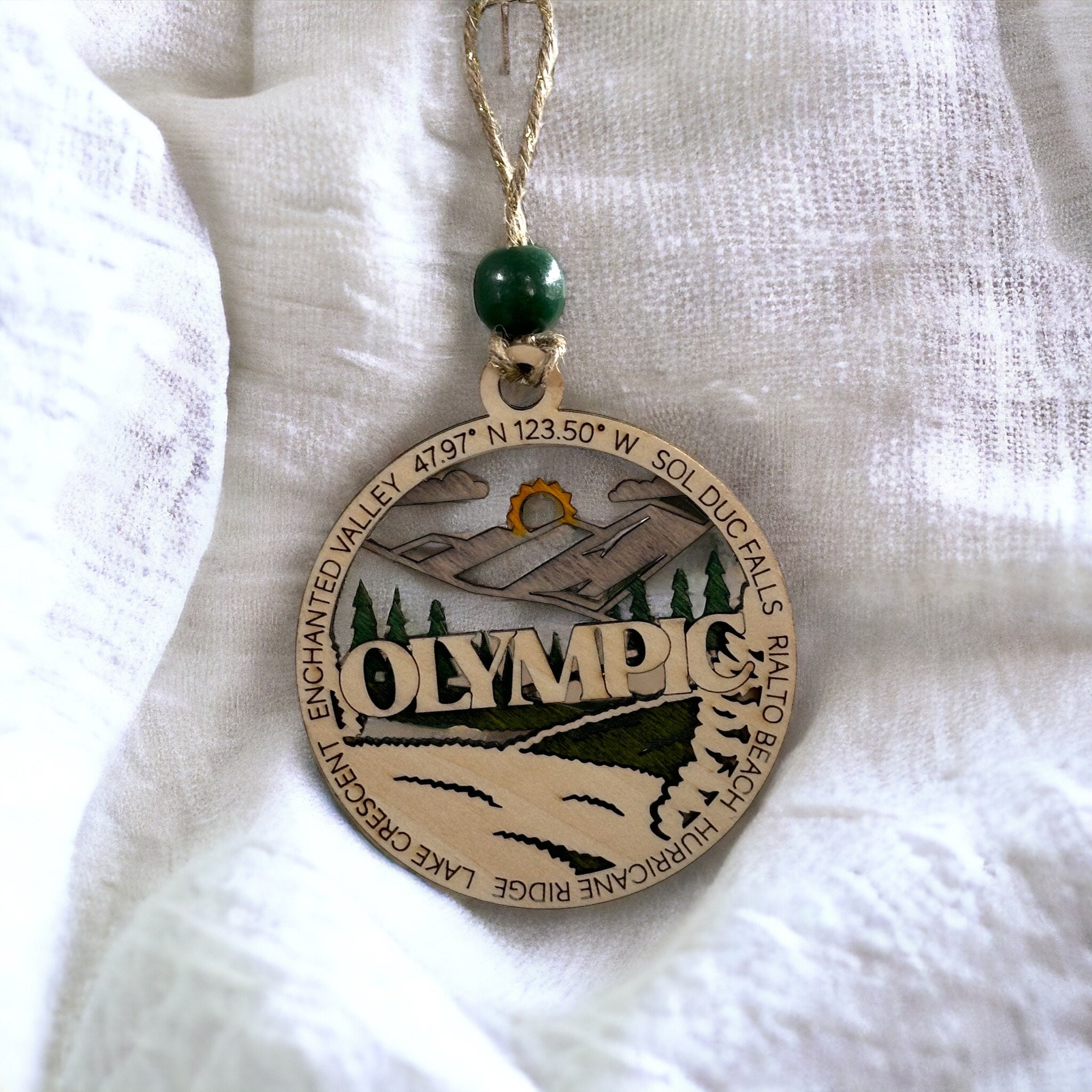 Olympic National Park Hand Made Wooden Christmas Tree Ornament or Gift ...