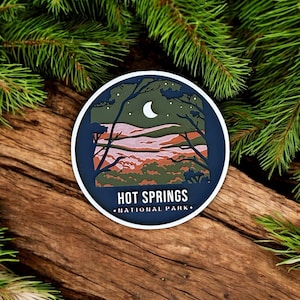 Hot Springs National Park 4pc Coaster Set, a Unique Arkansas Gift for National Park Lovers | Family Vacation | Outdoor Lover Gift