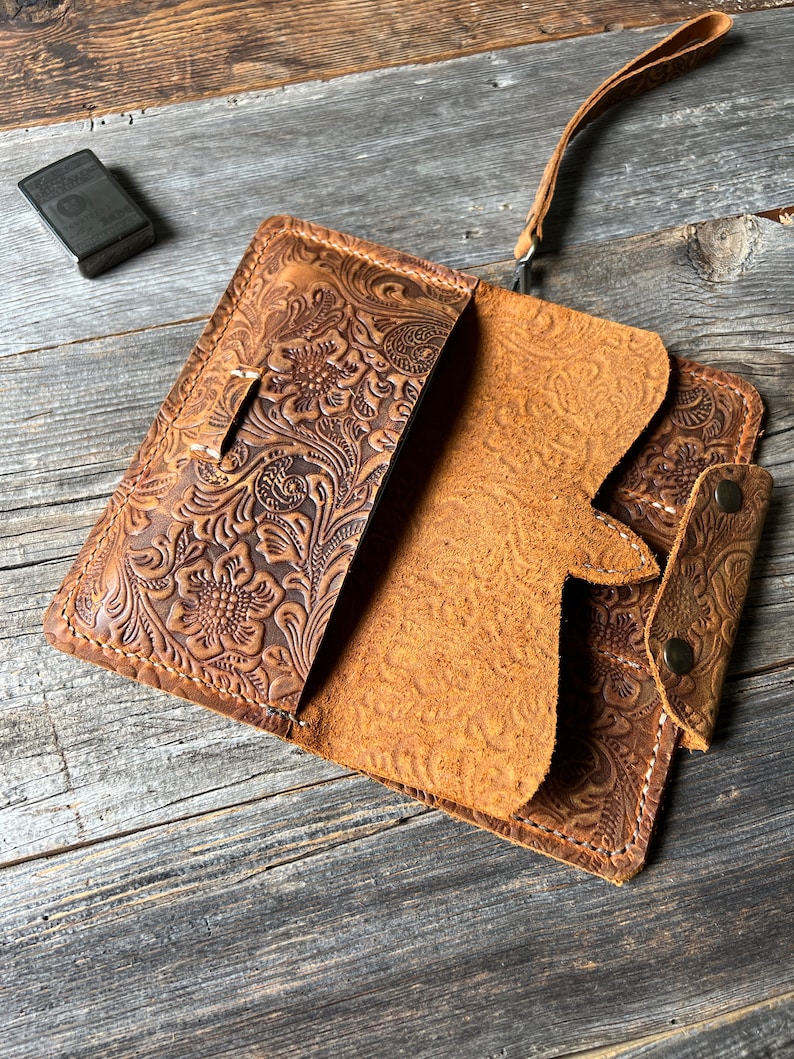 Leather Wristlet Wallet I Wallet with Phone Holder I Women Travel Wallet I Wallet Purse I Clutch Wallet I Credit Card Holder image 6