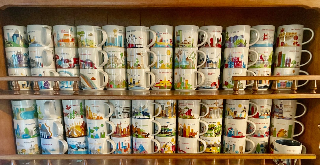 Starbucks You Are Here Mug Collection Etsy
