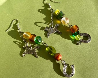 Horse Girl Charm Earrings