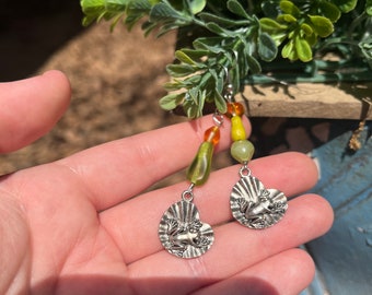 Lily Pad Charm Earrings