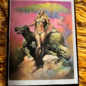 Vintage Boris Vallejo resin plaque wall hanging