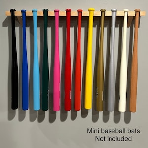 Mini Souvenir Baseball Bat Display Shelf