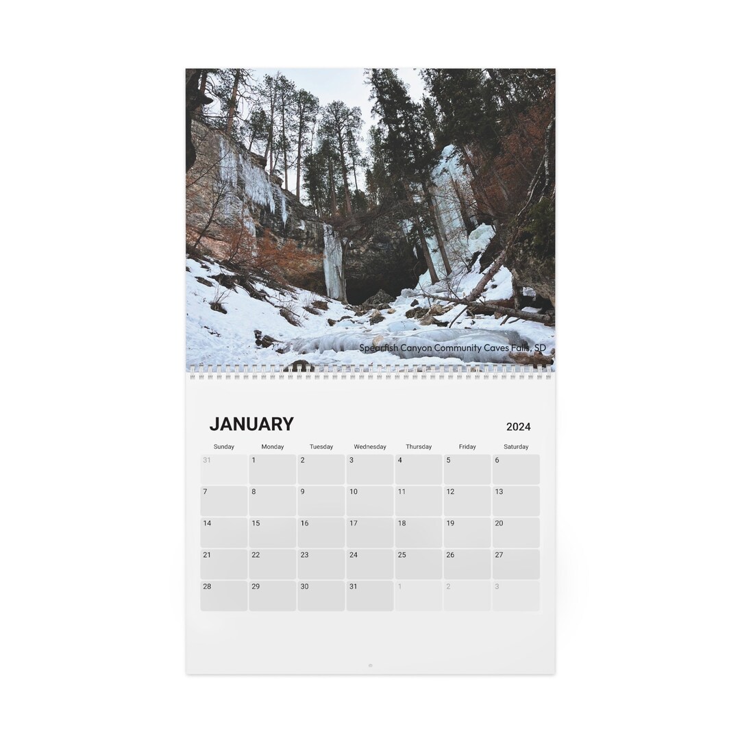 Beautiful Waterfalls Midwest Waterfalls 2024 Calendar Etsy