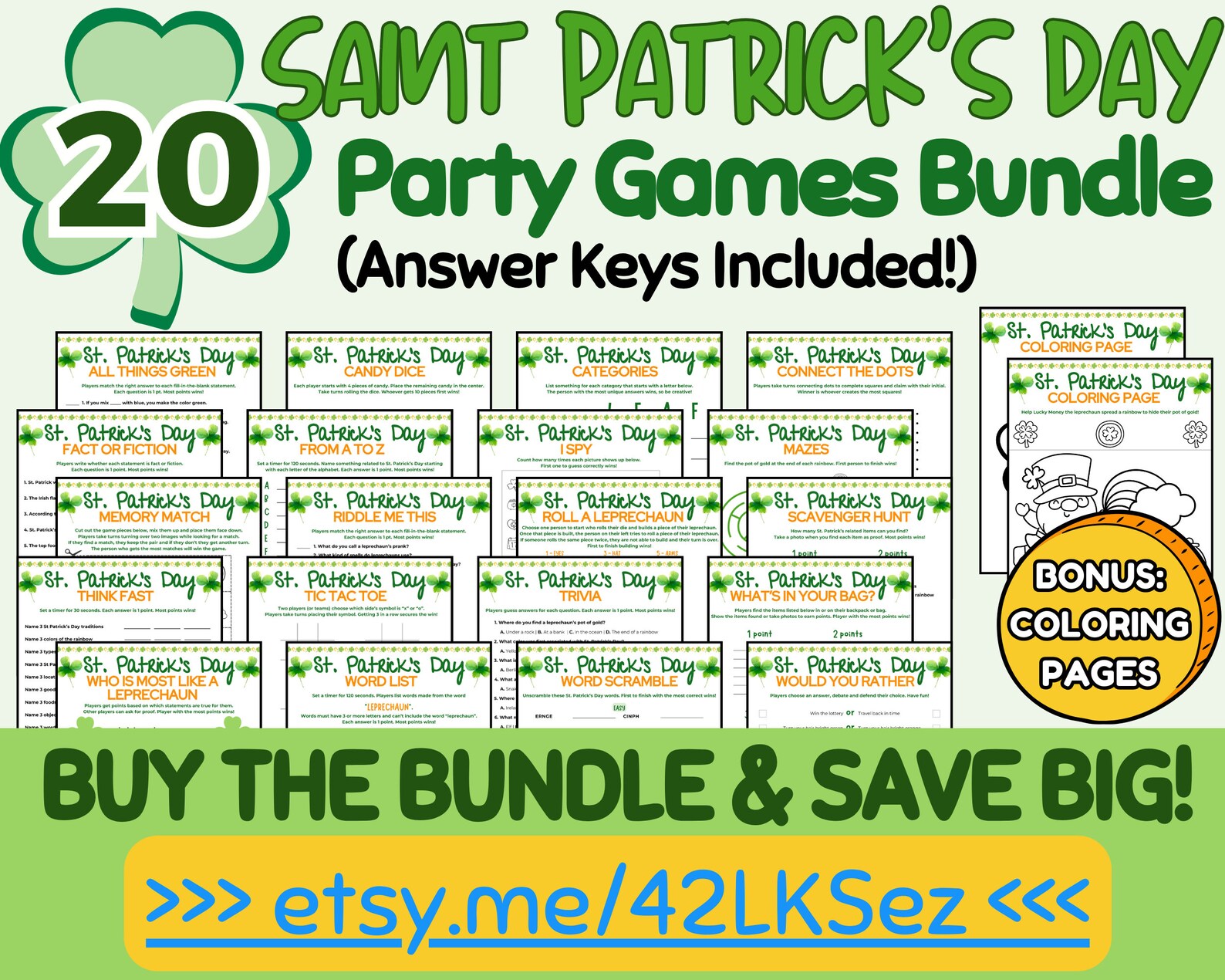 st patricks day guessing game