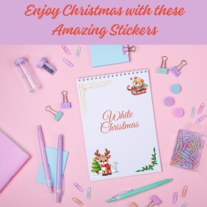 Christmas Stickers, Digital PNG Stickers, Set of 30 Stickers, Instant Download, Cute Stickers, 30 Stickers Unique Designs.