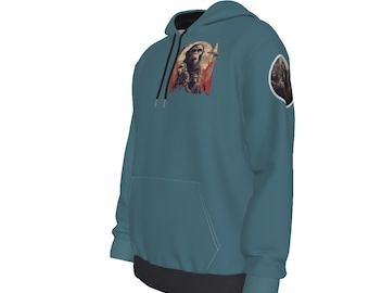 Planet of the Apes inspired Apes All-Over Lined Pullover Hoodie