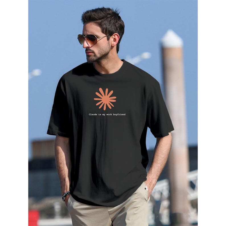 Claude AI Work Boyfriend T-Shirt | Funny Tech Humor Tee image 11