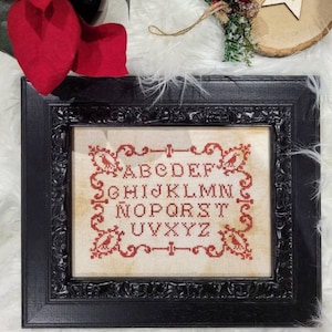 The Red Bird Sampler, PDF pattern