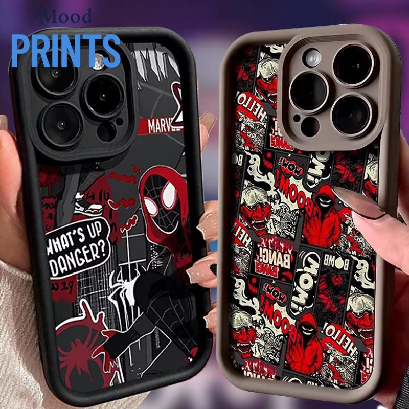 Mood Prints Cases, Spiderman Cases, 2025 cases, Gift for him, Gift For her.