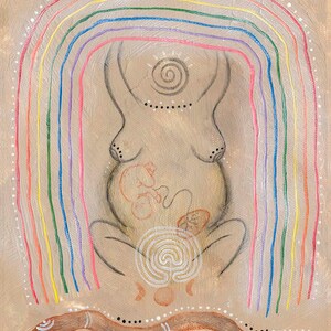 Rainbow Serpent Baby fine art print