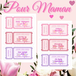 COUPONS for Mom - Mother's Day Gifts - Printable Coupons - Birthday Gifts - Personalized Gifts, Mother's Day Certificates