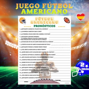 American Football Game, American Football Predictions Game, Football Fiesta Game, American Football Predictions Game, Español