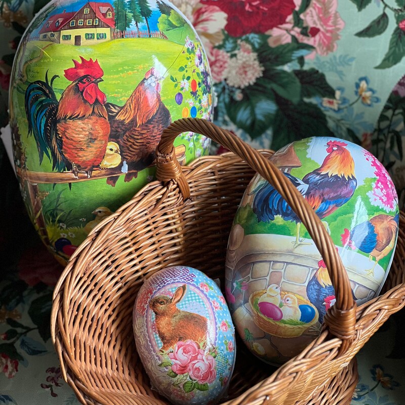 Paper mache vintage etsy