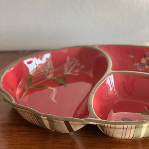 Tracy Porter Octavia Hill 3 Part Relish Serving Dish Autumn