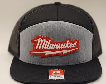 Richardson / Otto Flat Bill With Custom (Milwaukee) Embroidery Patch