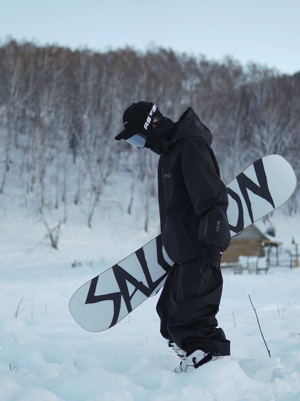 Black Baggy Pants Snowboard/ski Apparel Etsy