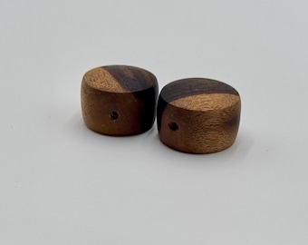 Elegant Handmade Ziricote Wood Volume/Tone Knobs - Odie's Oil Finish - Set Screw Fit - Guitar Accessories